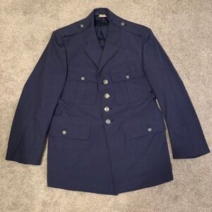 Vintage US Air Force Dress Coat Military Jacket Blue Uniform Mens Size 43S‎